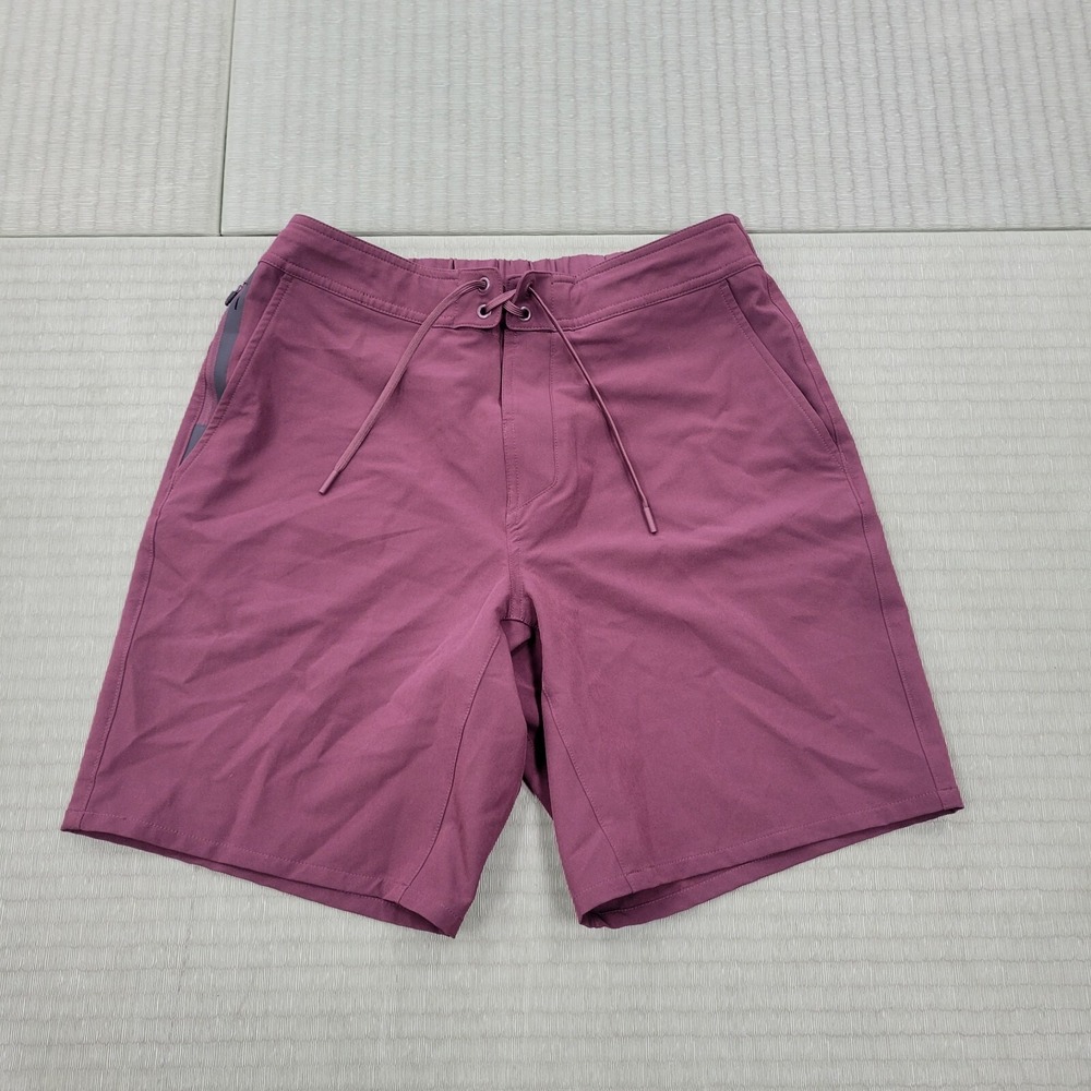 Ten Thousand Foundation Shorts 7"‎ Inseam Mens Medium Maroon Elastic Drawstring